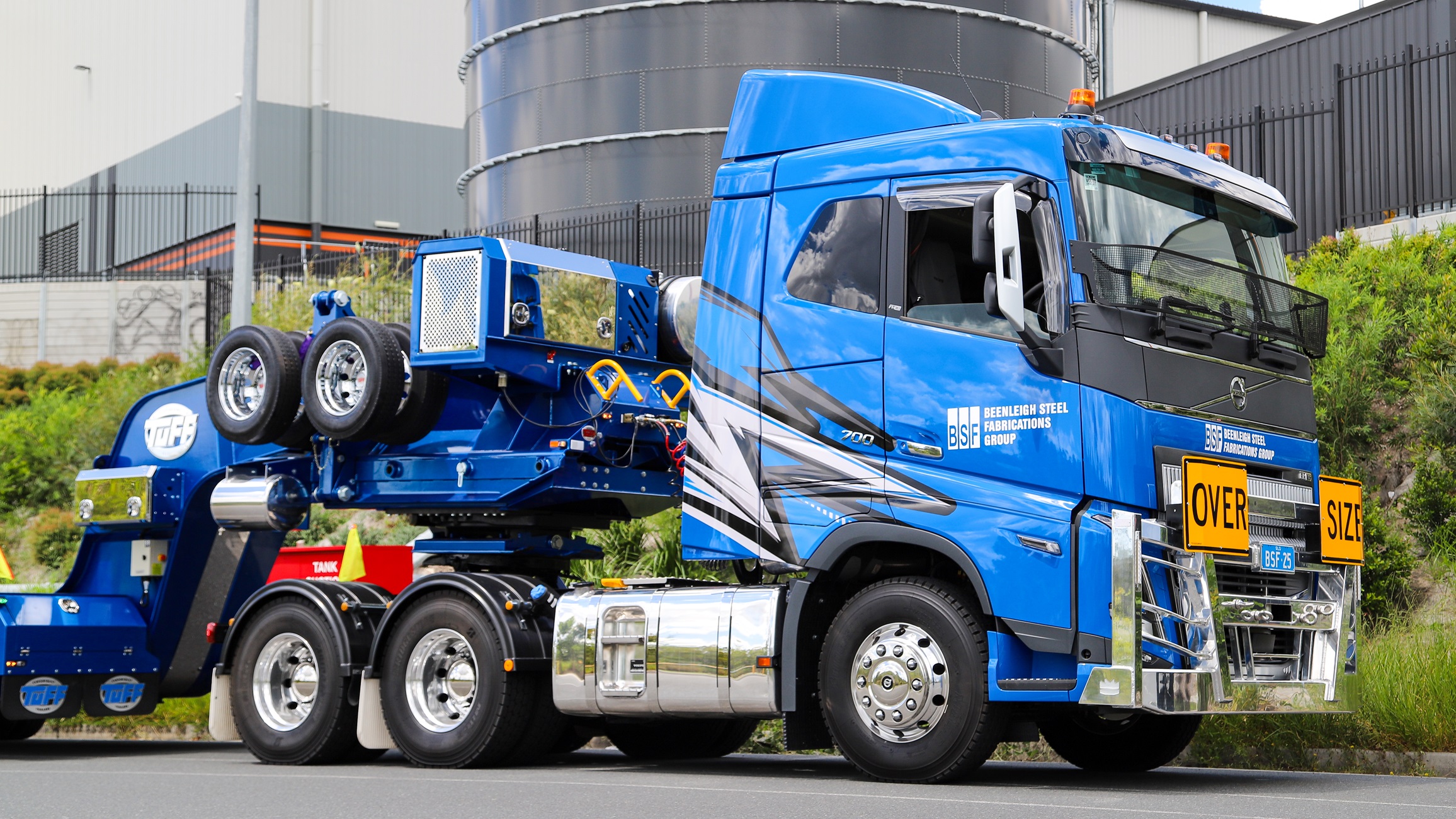 BSF steerable low loader heavy transport trailer